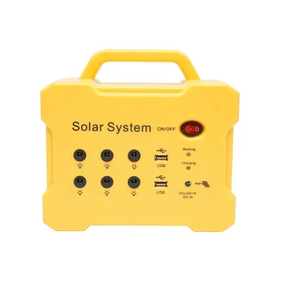 Impianto solare policristallino 18V/20W con radio FM/MP3 e 2 lampadine 12V/3W - immagine 3