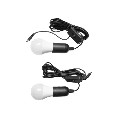 Impianto solare policristallino 18V/20W con radio FM/MP3 e 2 lampadine 12V/3W - immagine 4