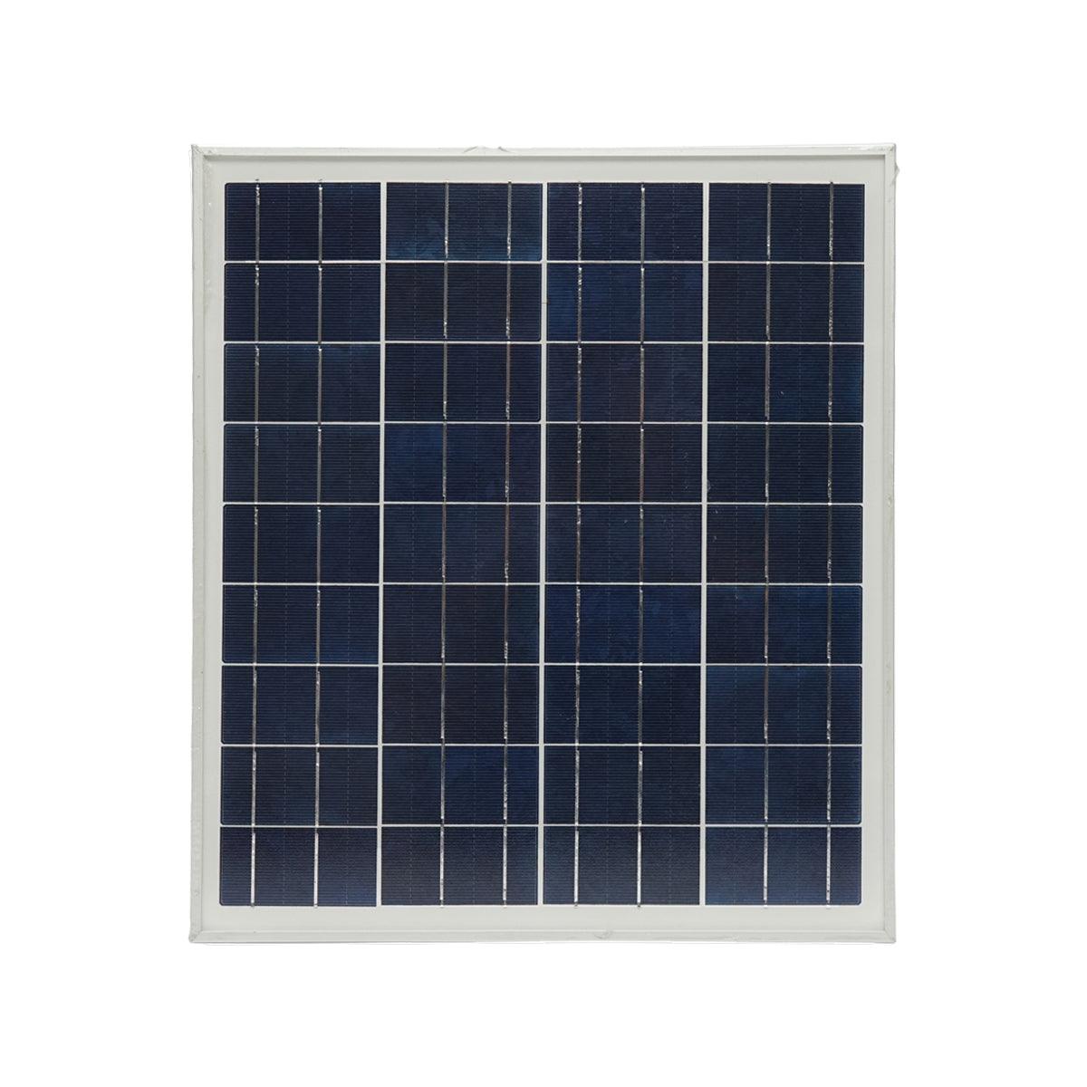 Impianto solare policristallino 18V/20W con radio FM/MP3 e 2 lampadine 12V/3W - immagine 2
