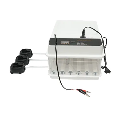 Incubatrice automatica 30 uova 50W, 12V-220V con rotazione automatica, controllo temperatura e umidità, display digitale