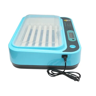 Incubatrice automatica 36 uova 80W, 12V-220V, rotazione automatica, controllo temperatura e umidità, display digitale - immagine 6