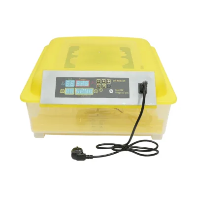 Incubatrice automatica 48 uova 80W, 12V-220V con rotazione automatica, controllo temperatura e umidità, display digitale
