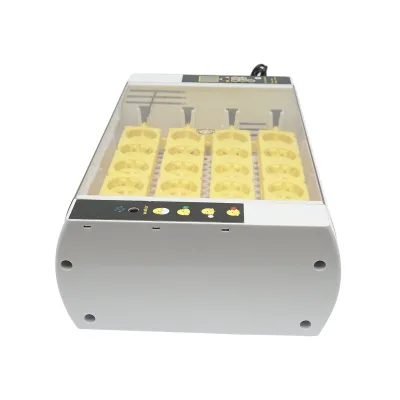 Incubatrice automatica per 24 uova, 60W, 220V, rotazione automatica, controllo della temperatura e umidità, display elettronico, vassoio illuminato a LED - immagine 6