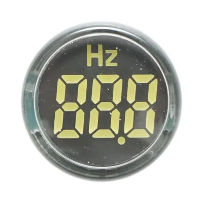 Indicatore di frequenza digitale amperometro LED bianco 0-99Hz Ø 22mm Breckner Germany - immagine 2