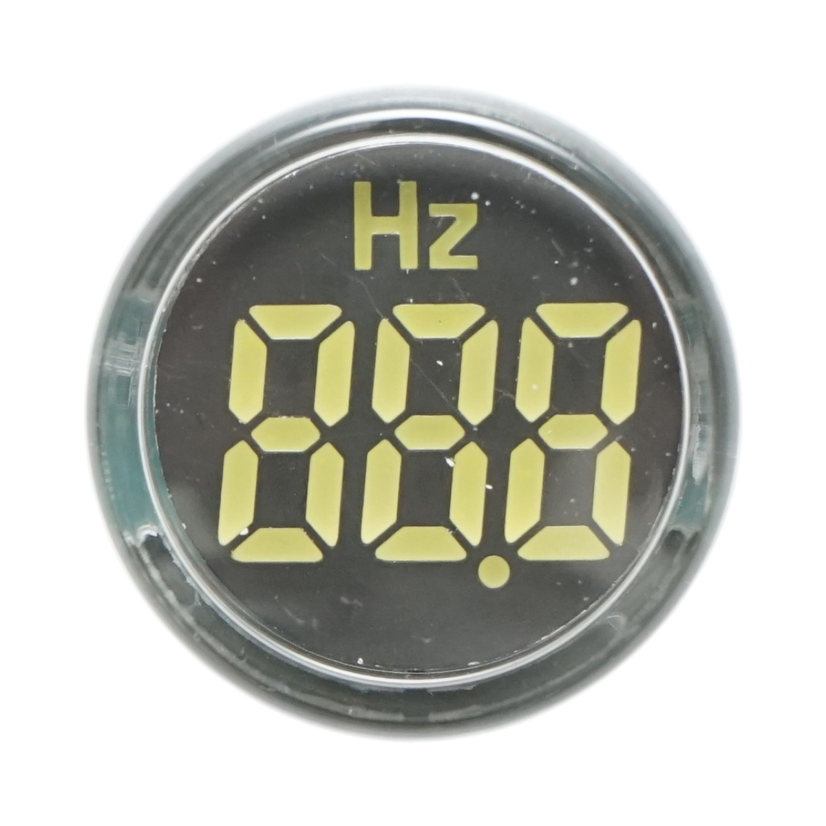 Indicatore di frequenza digitale amperometro LED bianco 0-99Hz Ø 22mm Breckner Germany - immagine 2