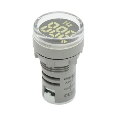 Indicatore di frequenza digitale amperometro LED bianco 0-99Hz Ø 22mm Breckner Germany
