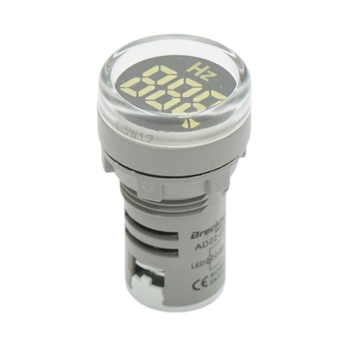 Indicatore di frequenza digitale amperometro LED bianco 0-99Hz Ø 22mm Breckner Germany
