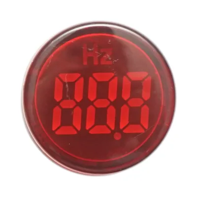 Indicatore di frequenza digitale amperometro LED rosso 0-99Hz Ø 22mm Breckner Germany - immagine 2