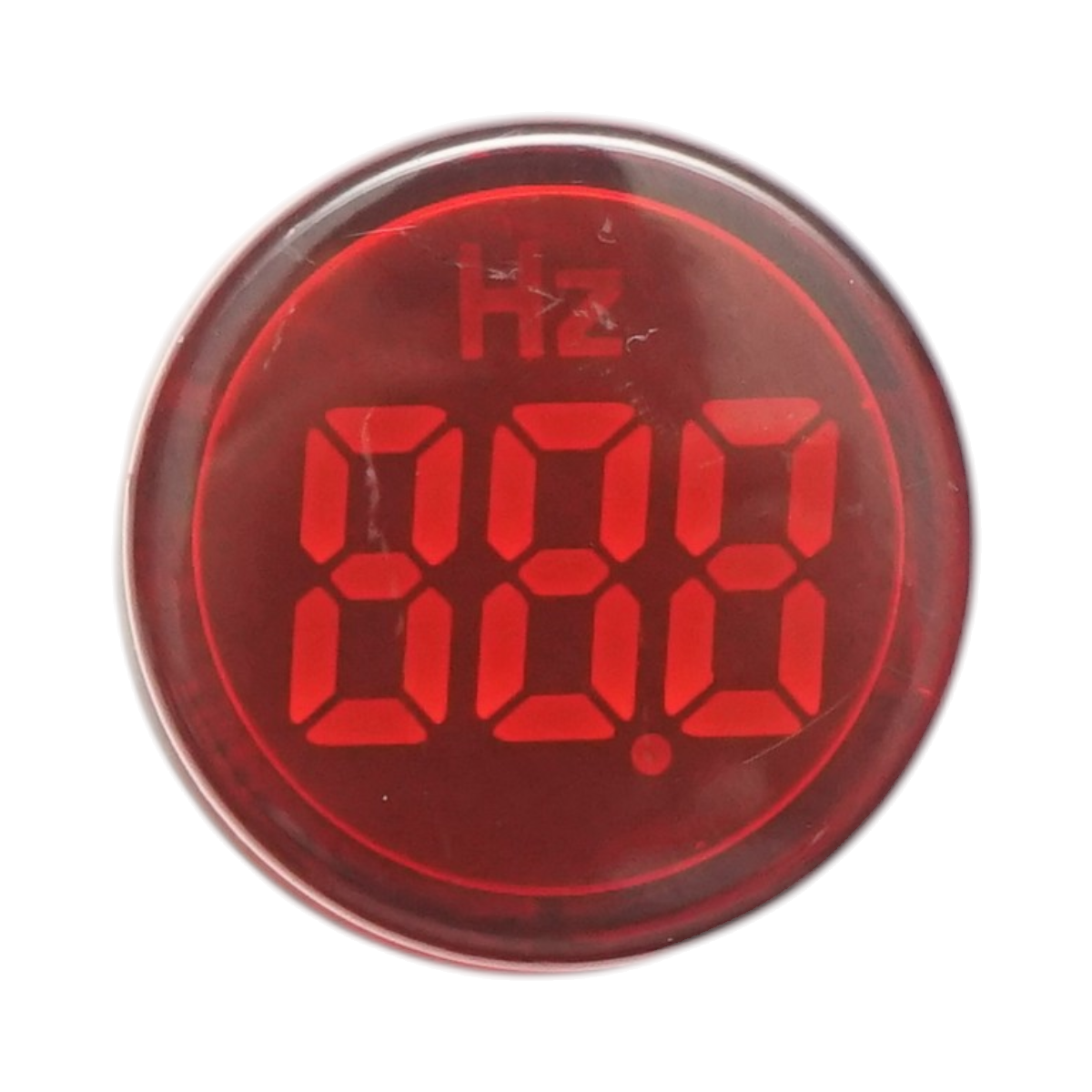 Indicatore di frequenza digitale amperometro LED rosso 0-99Hz Ø 22mm Breckner Germany - immagine 2