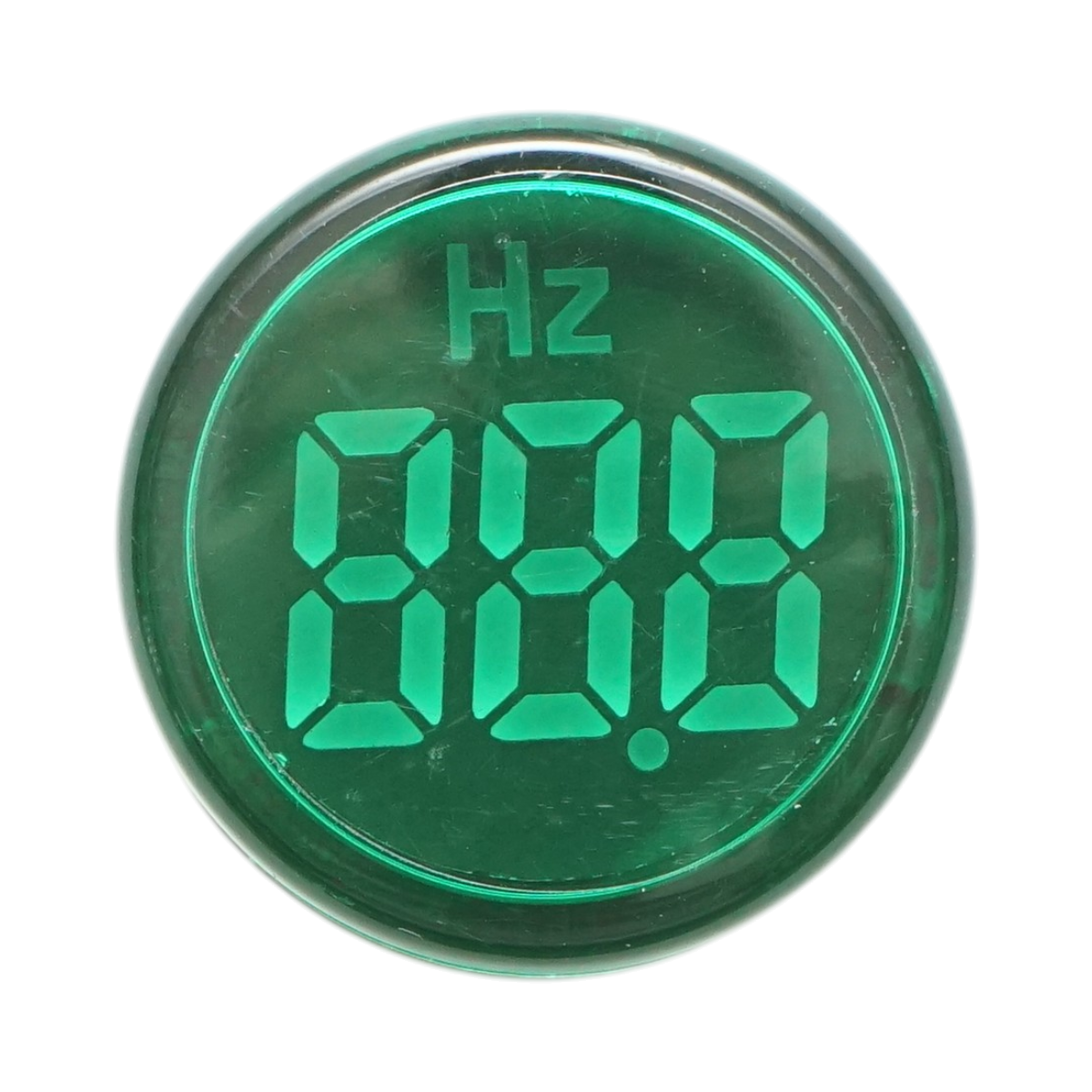 Indicatore di frequenza digitale amperometro LED verde 0-99Hz Ø 22mm Breckner Germany - immagine 2