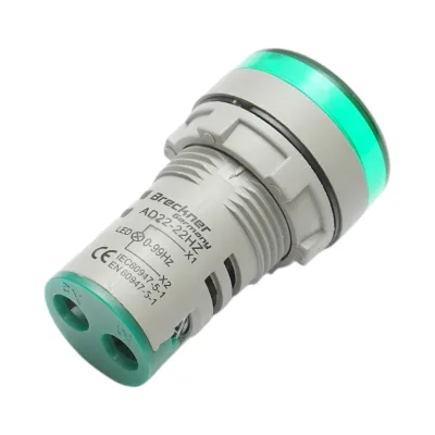 Indicatore di frequenza digitale amperometro LED verde 0-99Hz Ø 22mm Breckner Germany - immagine 3