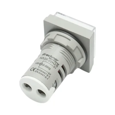 Indicatore di frequenza digitale LED bianco 0-99Hz Ø 22mm Breckner Germany - immagine 3