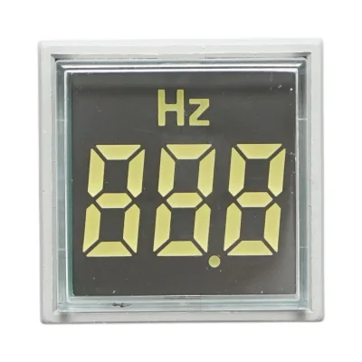 Indicatore di frequenza digitale LED bianco 0-99Hz Ø 22mm Breckner Germany - immagine 2