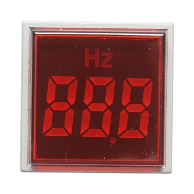Indicatore di frequenza digitale LED rosso 0-99Hz Ø 22mm Breckner Germany - immagine 2