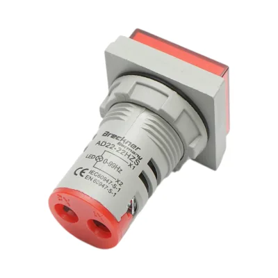 Indicatore di frequenza digitale LED rosso 0-99Hz Ø 22mm Breckner Germany - immagine 3