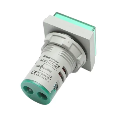 Indicatore di frequenza digitale LED verde 0-99Hz Ø 22mm Breckner Germany - immagine 3