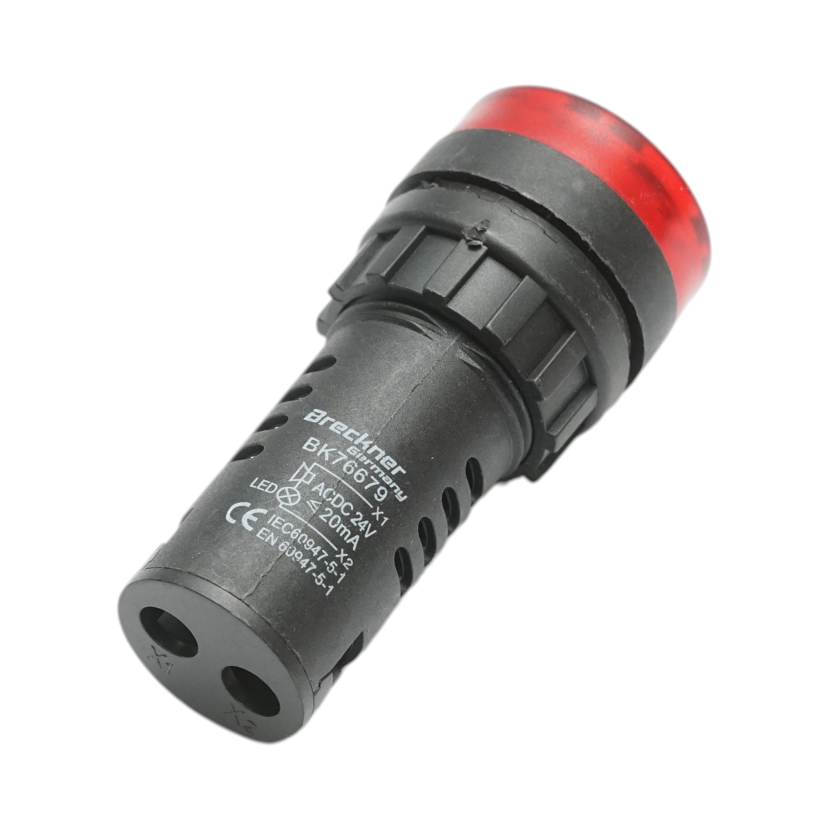 Indicatore di segnalazione LED industriale con cicalino 24V AC/DC 22mm Breckner Germany - immagine 3