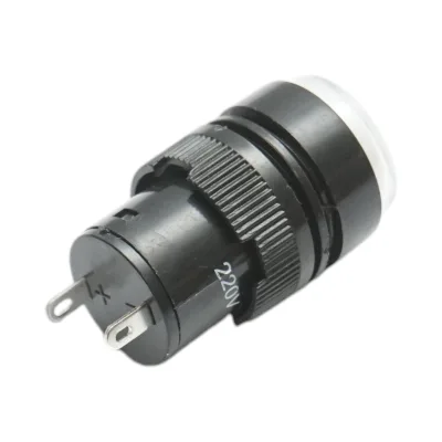 Indicatore di segnale industriale LED bianco 220V Ø 16mm Breckner Germany - immagine 3