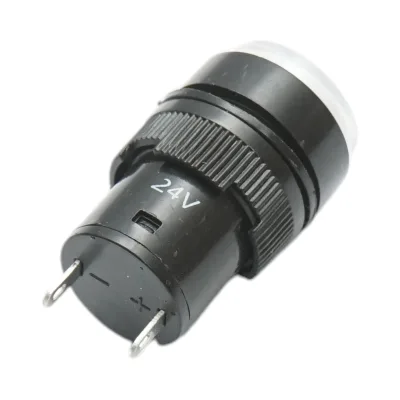 Indicatore di segnale industriale LED bianco 24V Ø 16mm Breckner Germany - immagine 3