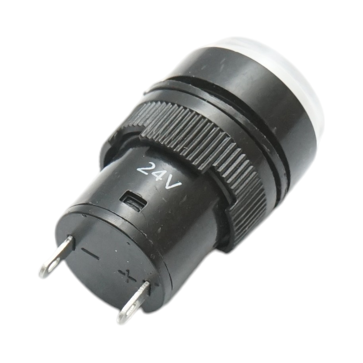 Indicatore di segnale industriale LED bianco 24V Ø 16mm Breckner Germany - immagine 3