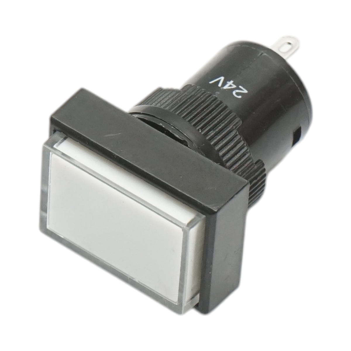 Indicatore di segnale industriale LED bianco 24V Ø 16mm quadrato Breckner Germany - immagine 2
