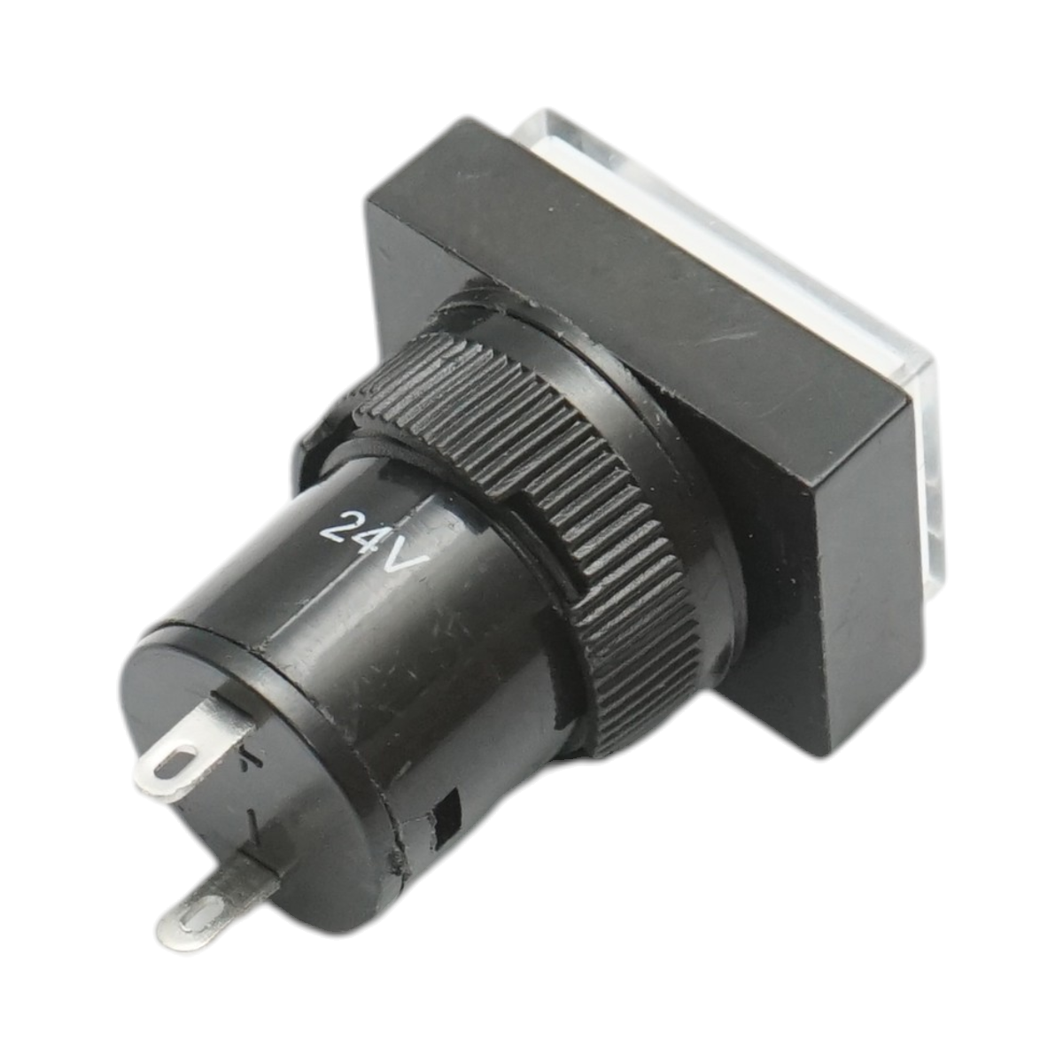 Indicatore di segnale industriale LED bianco 24V Ø 16mm quadrato Breckner Germany - immagine 3