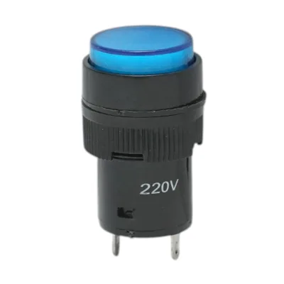Indicatore di segnale industriale LED blu 220V Ø 16mm Breckner Germany