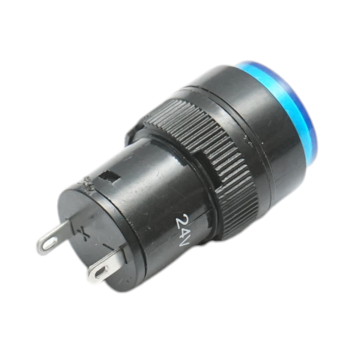 Indicatore di segnale industriale LED blu 24V Ø 16mm Breckner Germany - immagine 3