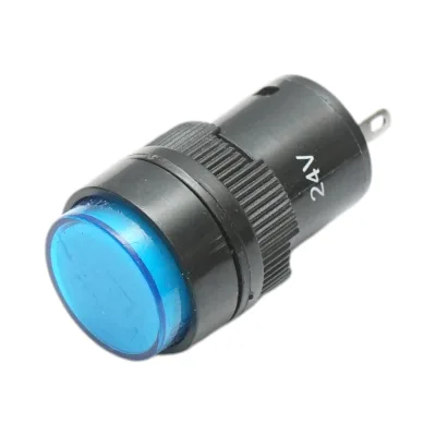 Indicatore di segnale industriale LED blu 24V Ø 16mm Breckner Germany - immagine 2