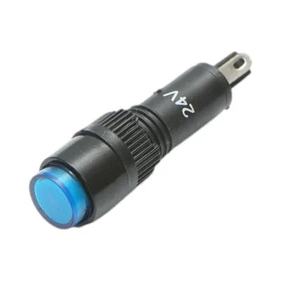 Indicatore di segnale industriale LED blu 24V Ø 8mm Breckner Germany - immagine 2