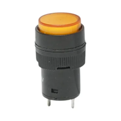 Indicatore di segnale industriale LED giallo 220V Ø 16mm Breckner Germany