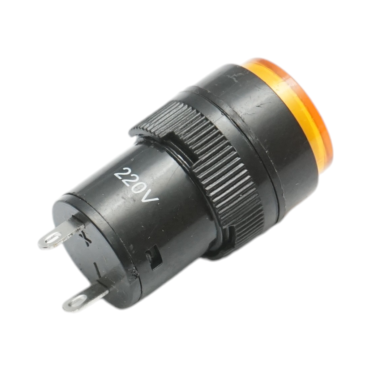 Indicatore di segnale industriale LED giallo 220V Ø 16mm Breckner Germany - immagine 3