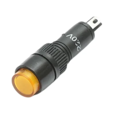 Indicatore di segnale industriale LED giallo 220V Ø 8mm Breckner Germany - immagine 2