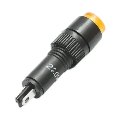Indicatore di segnale industriale LED giallo 220V Ø 8mm Breckner Germany - immagine 3
