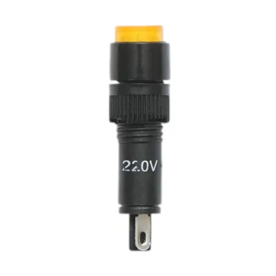 Indicatore di segnale industriale LED giallo 220V Ø 8mm Breckner Germany