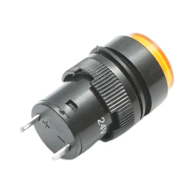 Indicatore di segnale industriale LED giallo 24V Ø 16mm Breckner Germany - immagine 3