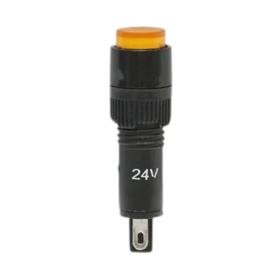 Indicatore di segnale industriale LED giallo 24V Ø 8mm Breckner Germany