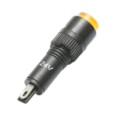 Indicatore di segnale industriale LED giallo 24V Ø 8mm Breckner Germany - immagine 3