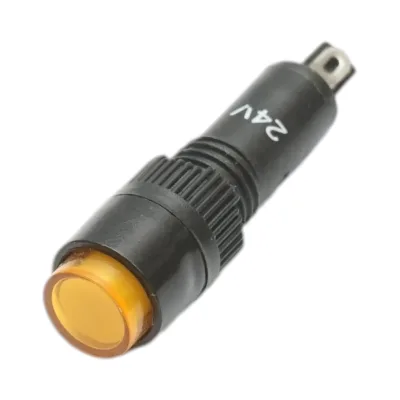 Indicatore di segnale industriale LED giallo 24V Ø 8mm Breckner Germany - immagine 2