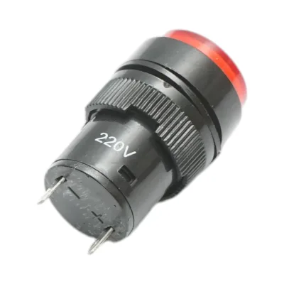 Indicatore di segnale industriale LED rosso 220V Ø 16mm Breckner Germany - immagine 3