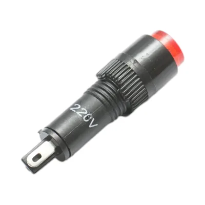 Indicatore di segnale industriale LED rosso 220V Ø 8mm Breckner Germany - immagine 3