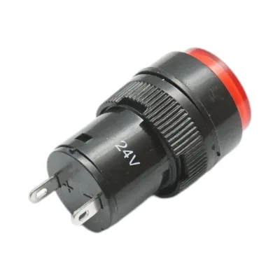 Indicatore di segnale industriale LED rosso 24V Ø 16mm Breckner Germany - immagine 3