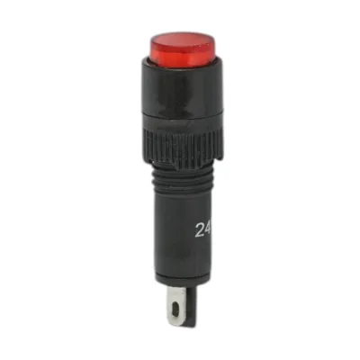 Indicatore di segnale industriale LED rosso 24V Ø 8mm Breckner Germany