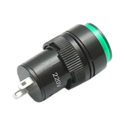 Indicatore di segnale industriale LED verde 220V Ø 16mm Breckner Germany - immagine 3