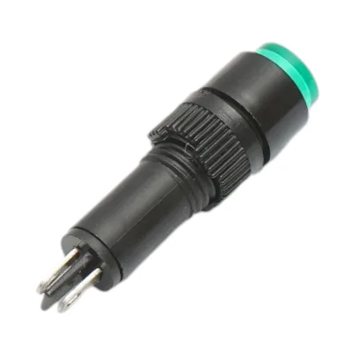 Indicatore di segnale industriale LED verde 220V Ø 8mm Breckner Germany - immagine 3