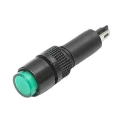 Indicatore di segnale industriale LED verde 220V Ø 8mm Breckner Germany - immagine 2