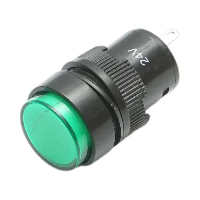 Indicatore di segnale industriale LED verde 24V Ø 16mm Breckner Germany - immagine 2