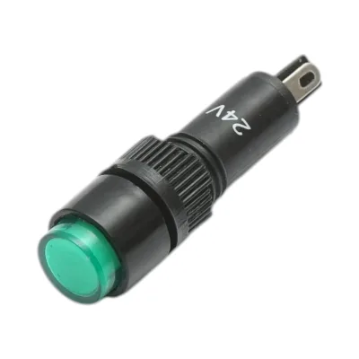Indicatore di segnale industriale LED verde 24V Ø 8mm Breckner Germany - immagine 2