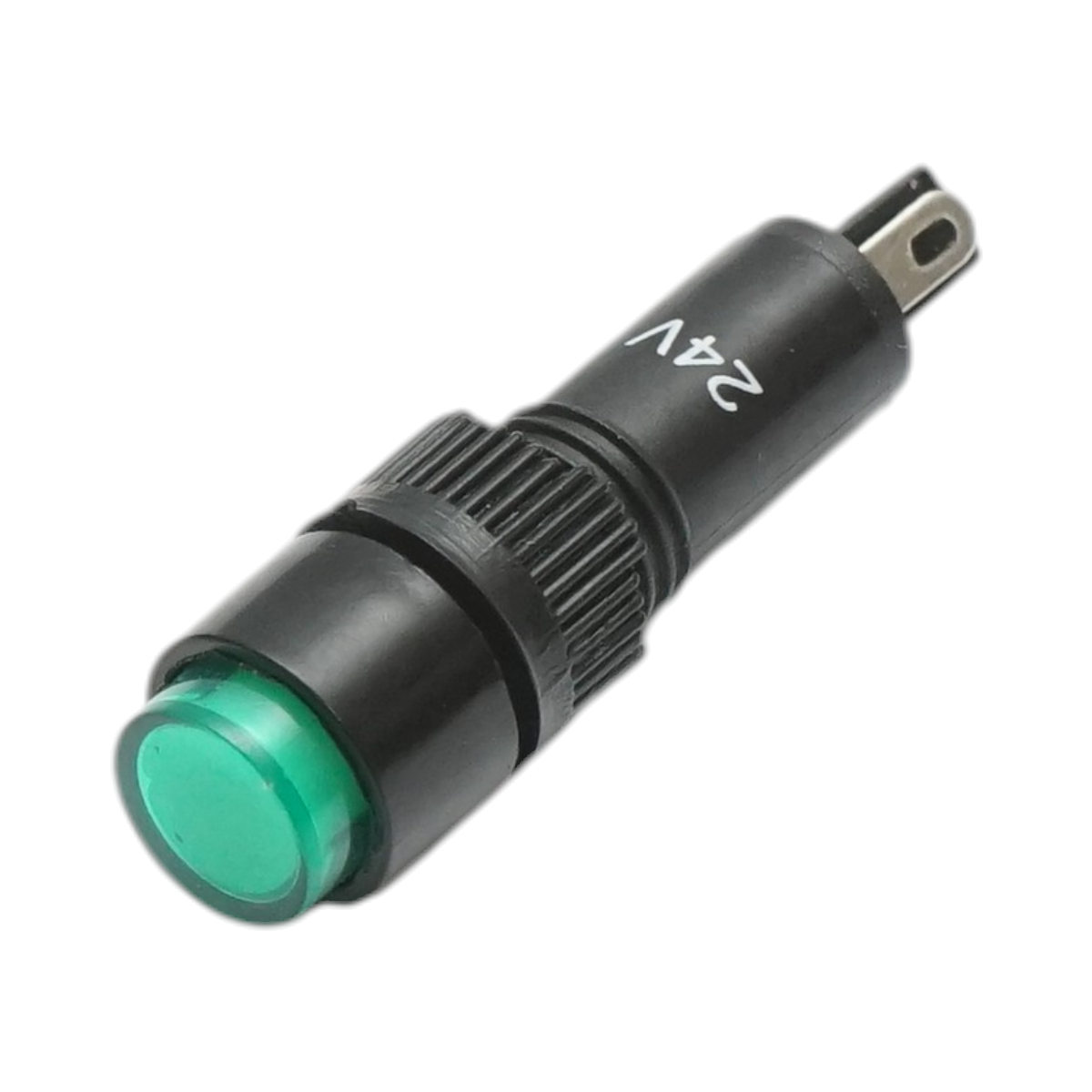 Indicatore di segnale industriale LED verde 24V Ø 8mm Breckner Germany - immagine 2