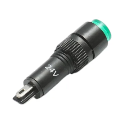 Indicatore di segnale industriale LED verde 24V Ø 8mm Breckner Germany - immagine 3